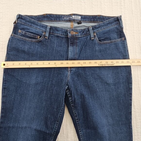 Carhartt Women’s Relaxed Fit Jeans Size 16W (38x28) Rugged Flex NEW BD5383-W NWT - Picture 4 of 16